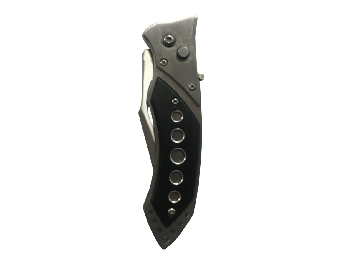 Cuchillo automático gris y negro - Hoja de 9 cm