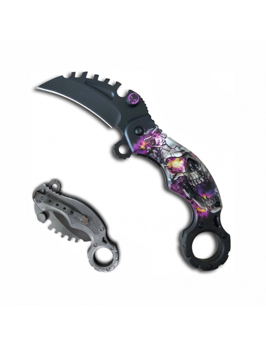 Cuchillo Karambit Supernova con apertura asistida y hoja de 6 cm.
