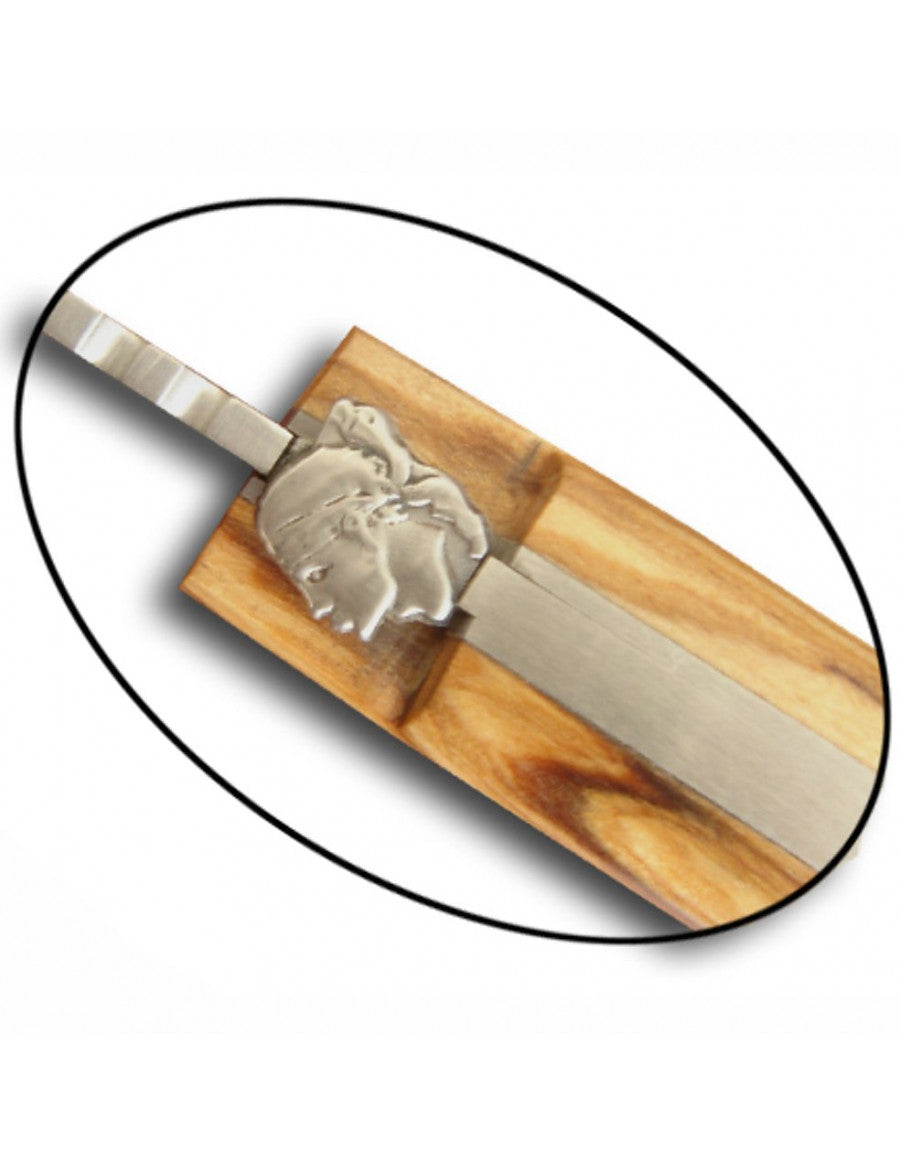 Navaja plegable de madera corsa con hoja de 8 cm