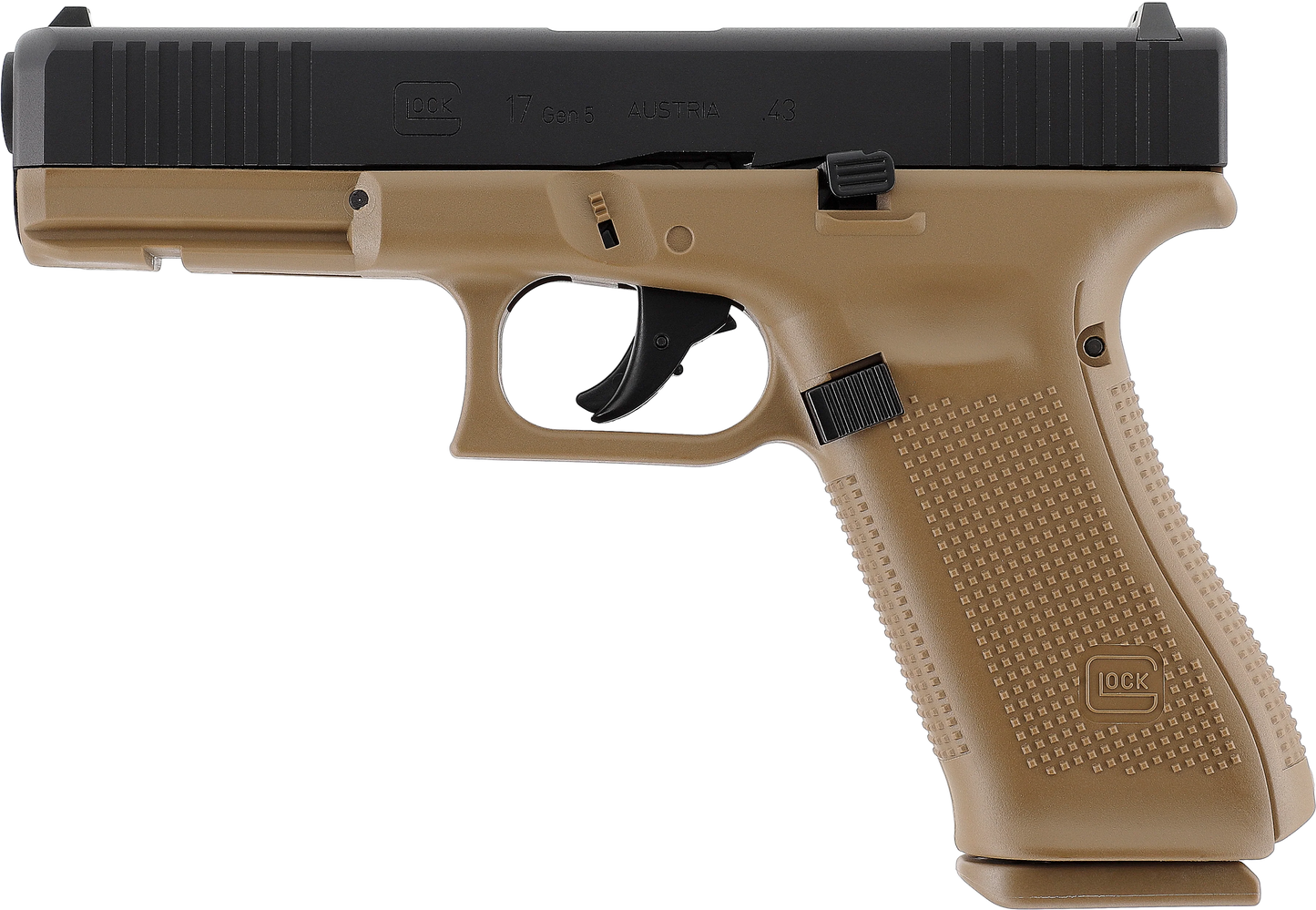 PISTOLA GLOCK 17 GEN5 CAL 43 PAINTBALL T4E COYOTE EJÉRCITO FRANCÉS