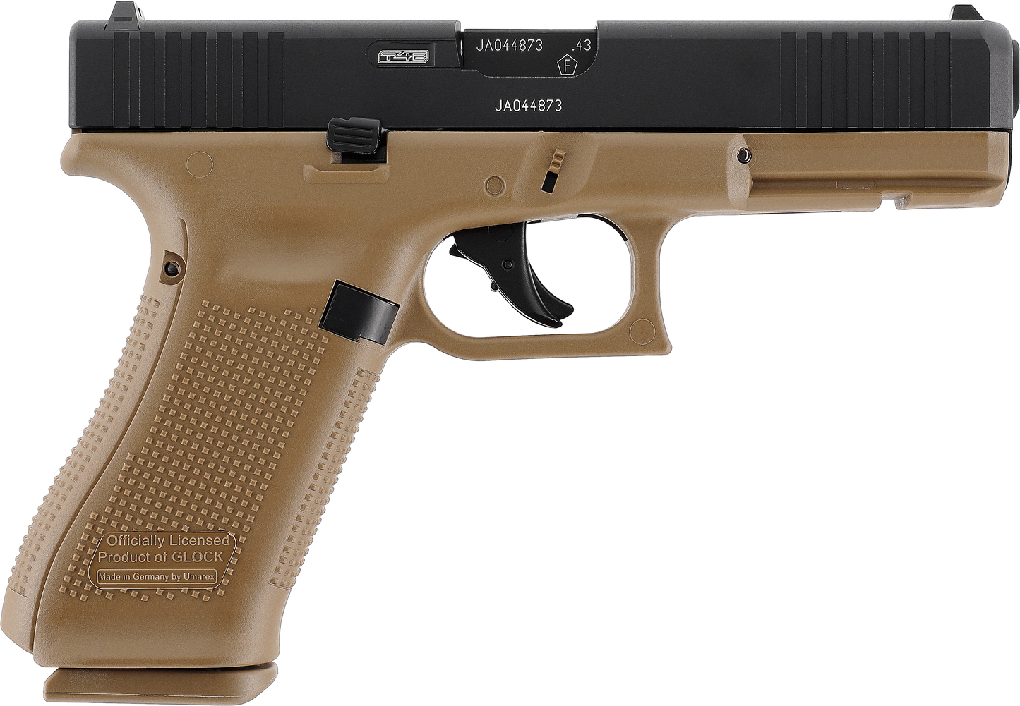 PISTOLA GLOCK 17 GEN5 CAL 43 PAINTBALL T4E COYOTE EJÉRCITO FRANCÉS