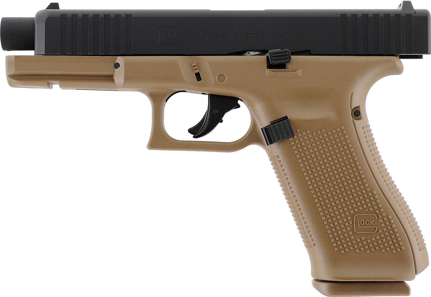 PISTOLA GLOCK 17 GEN5 CAL 43 PAINTBALL T4E COYOTE EJÉRCITO FRANCÉS