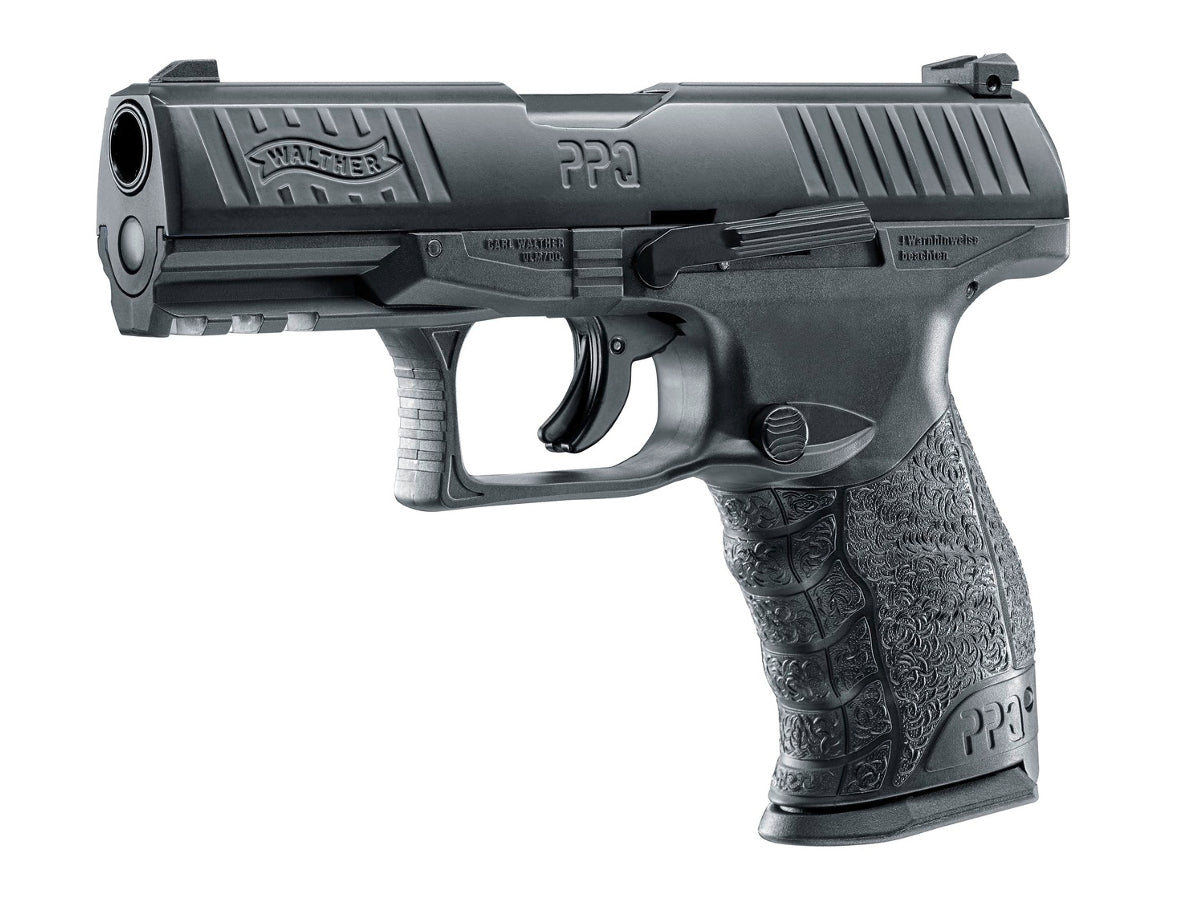 Pistola de defensa T4E Walther PPQ M2 negra, calibre 43, calibre 7.5J