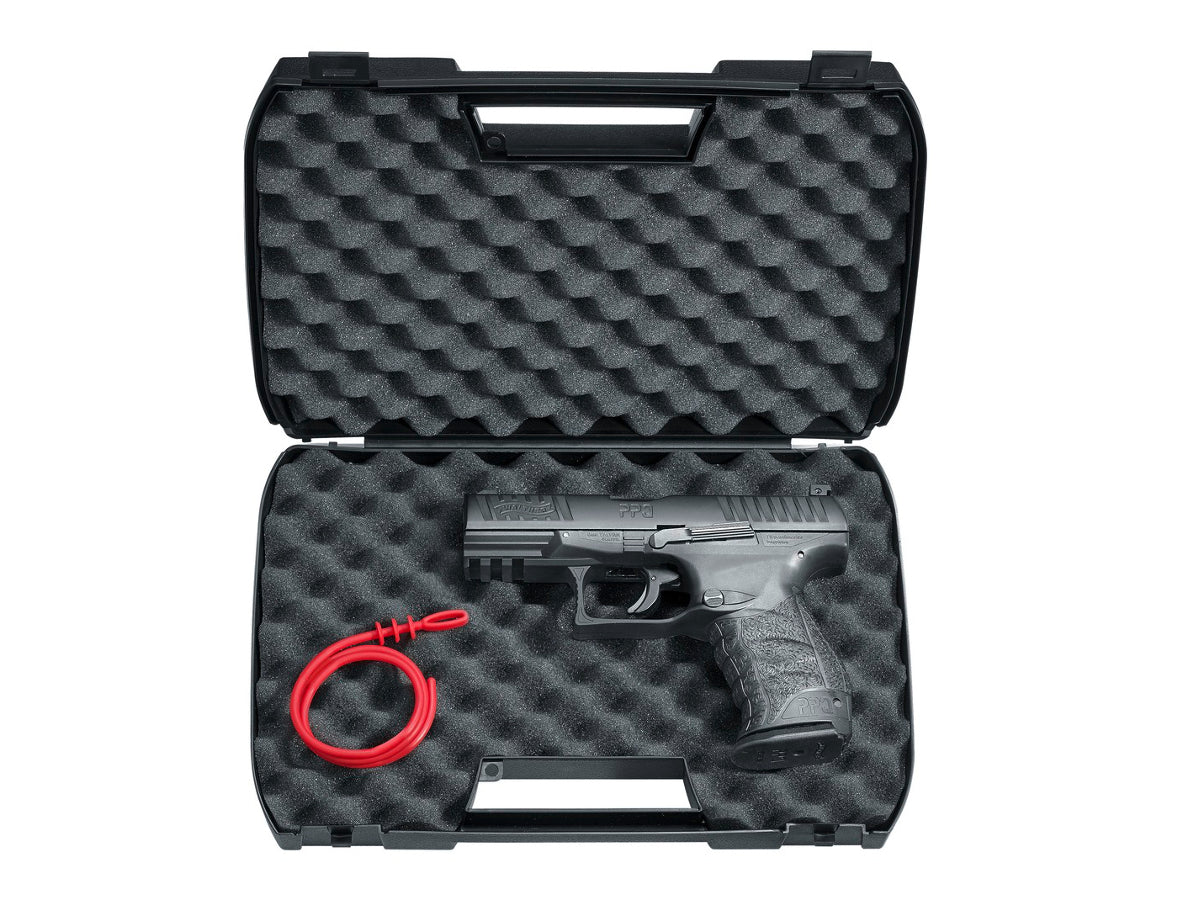 Pistola de defensa T4E Walther PPQ M2 negra, calibre 43, calibre 7.5J