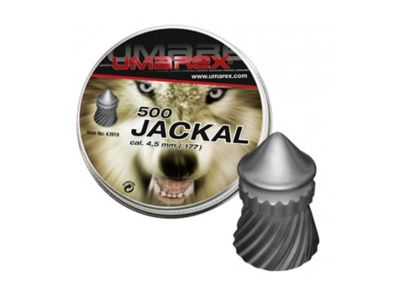 Perdigones de punta espiral Umarex Jackal de 4,5 mm (500 unidades)
