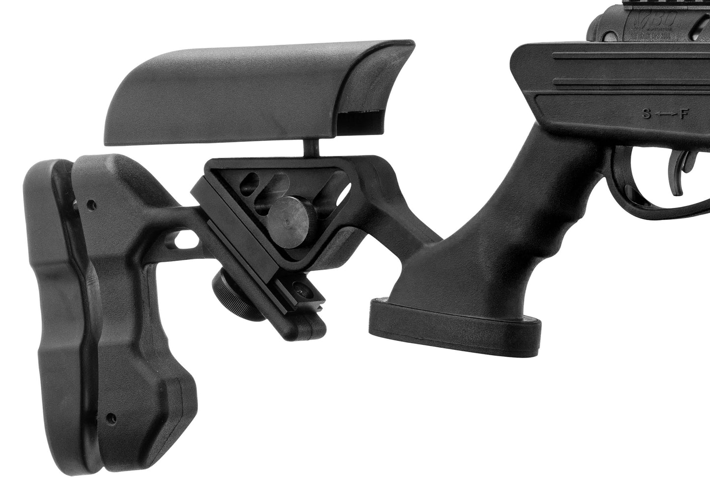 Fusil BLACKOPS Quantico V2 de 4,5 mm (0,177), calibre 19,9 J, color negro, con mira telescópica 4x32