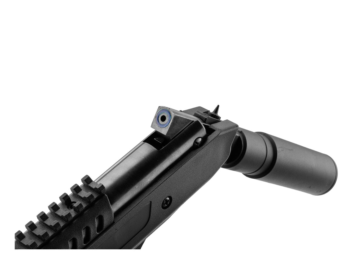 Pistola Langley de cañón abatible con silenciador BLACKOPS de 5,5 mm (0,22 pulgadas) y 7 J