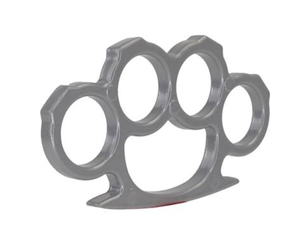 Poing américain Aluminium argent