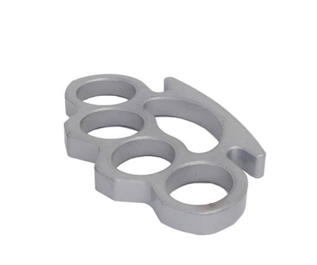 Poing américain Metal Gris 150gr avec étui ceinture nylon