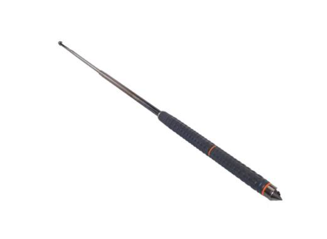 Matraque Téléscopique Acier Grip élastomère 38 pouces Noir