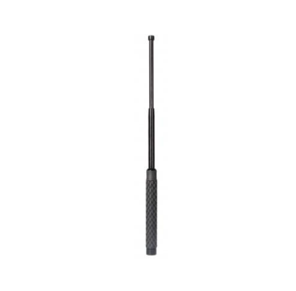 Matraque Téléscopique Acier Grip Caoutchouc 21 pouces Noir avec étui