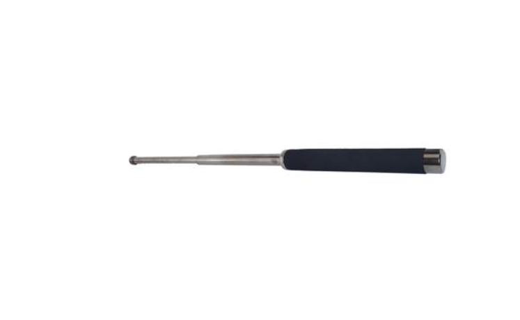 Matraque Téléscopique Acier Grip Mousse 21 pouces Noir chrome