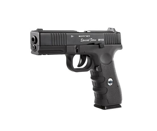 Borner W119 Noir 4.5mm bb CO2 Blowback Full Metal 3J