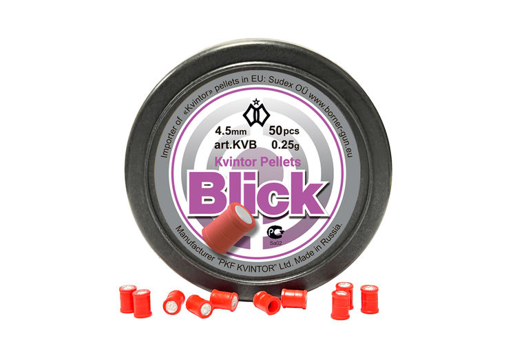 Perdigones explosivos Kvintor Blick de 4,5 mm y 0,25 g (caja de 50)