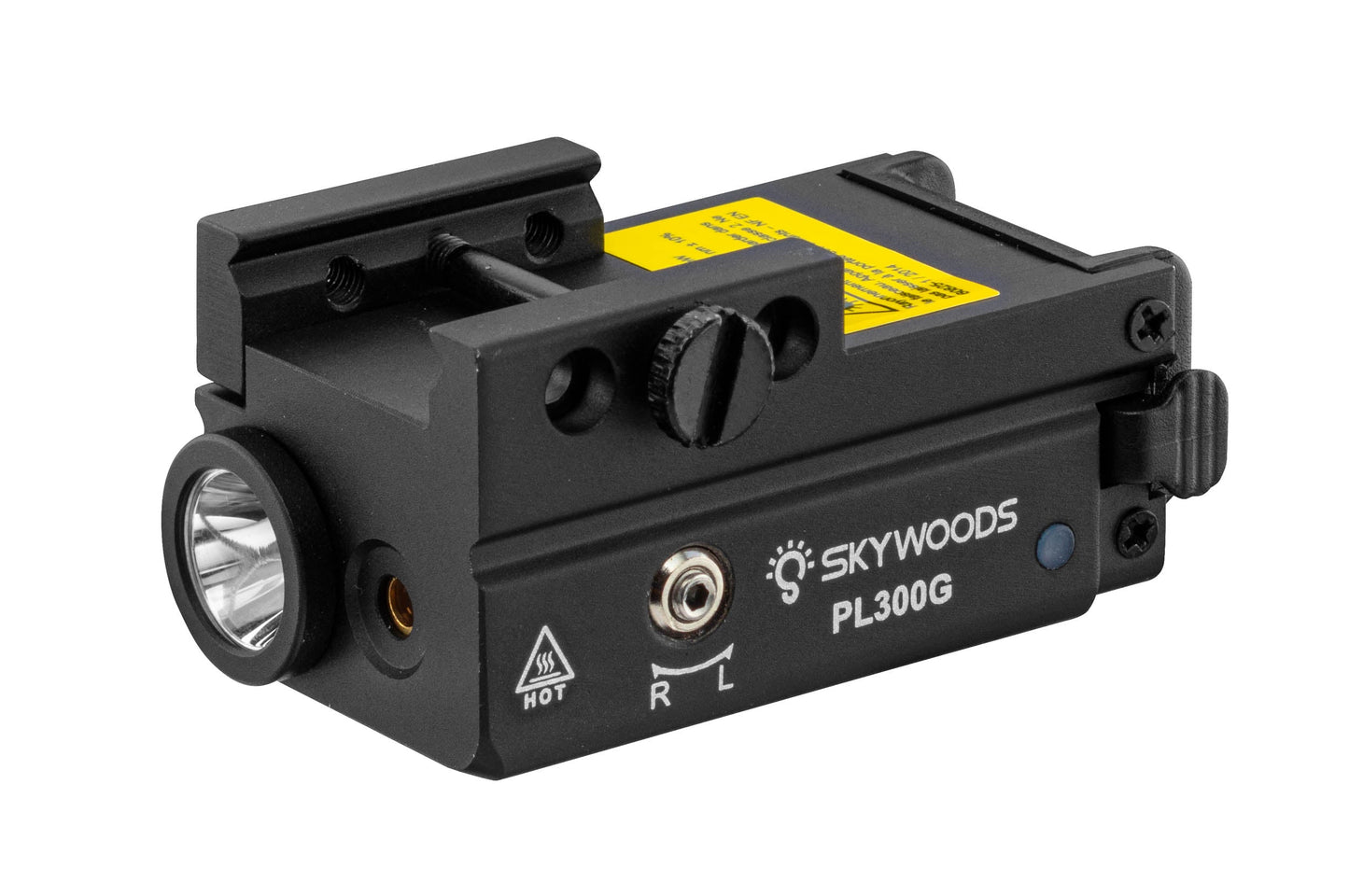 Linterna táctica Skywoods de 300 lúmenes con láser verde IP66 y USB
