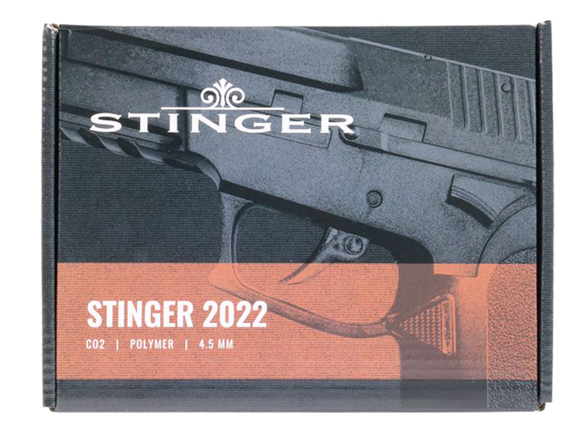 Stinger 2022 CO2 Corredera fija negra, 4,5 mm bb (.177) 1,5 J