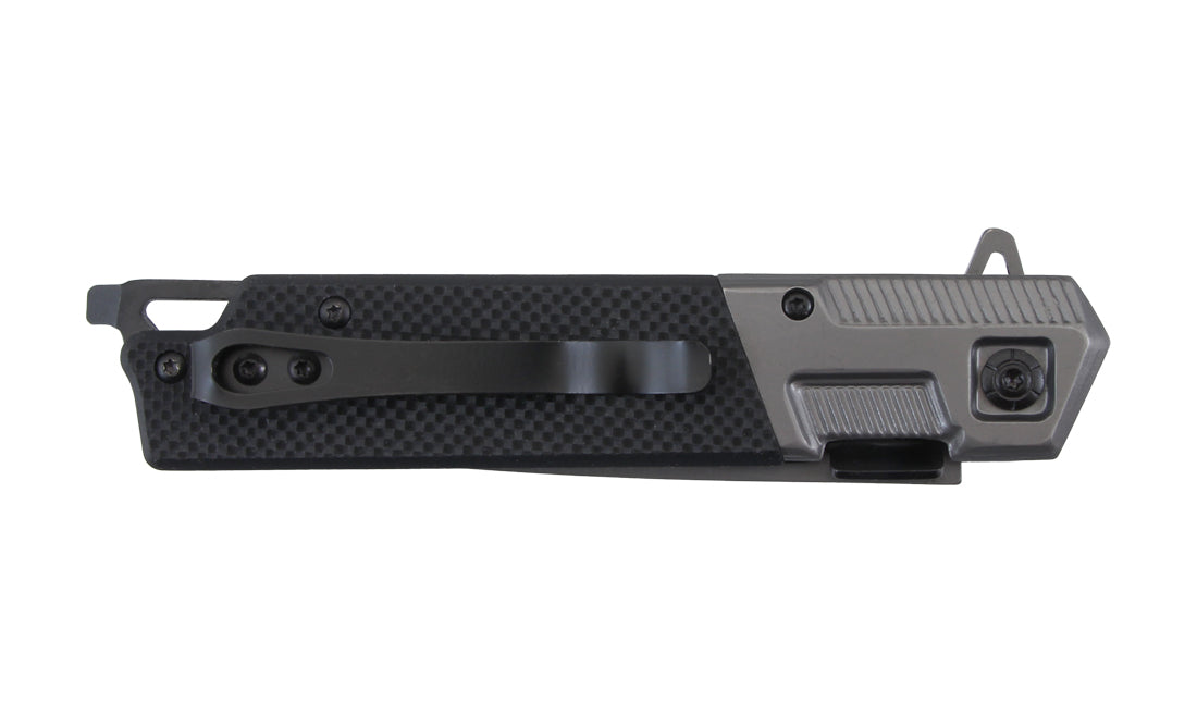 Navaja plegable Stinger Bora ST6 de 9,7 cm con clip y rompecristales