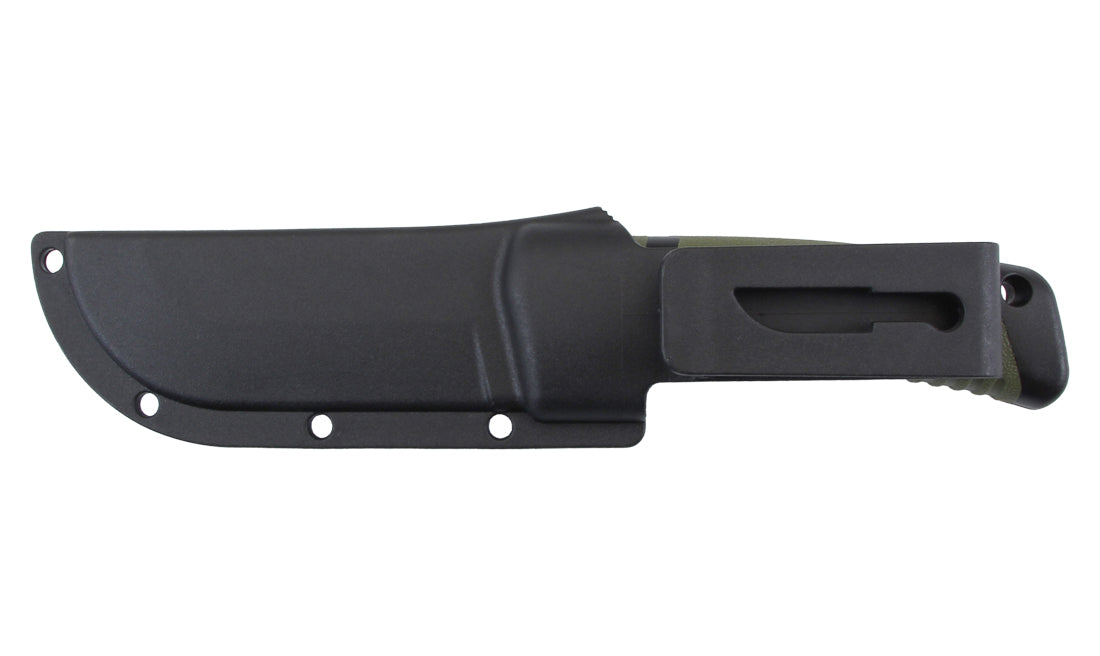 Cuchillo de hoja fija Stinger Mistral ST1 de 8 cm con funda