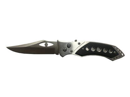 Cuchillo automático gris y negro - Hoja de 9 cm