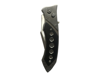 Cuchillo automático gris y negro - Hoja de 9 cm