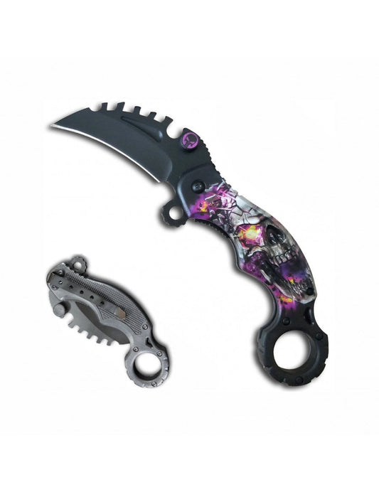 Cuchillo Karambit Supernova con apertura asistida y hoja de 6 cm.