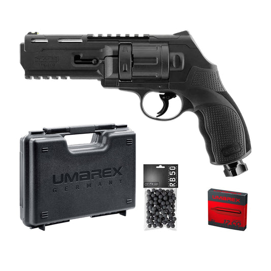 PAQUETE LISTO PARA DISPARAR T4E TR50 GEN.2 CAL 50 - 13 J (100 BOLAS, 5 CO2, ESTUCHE)