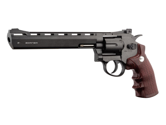 Revólver Borner Super Sport 703 8'' 4.5 mm bb Negro CO2 Full Metal 3J