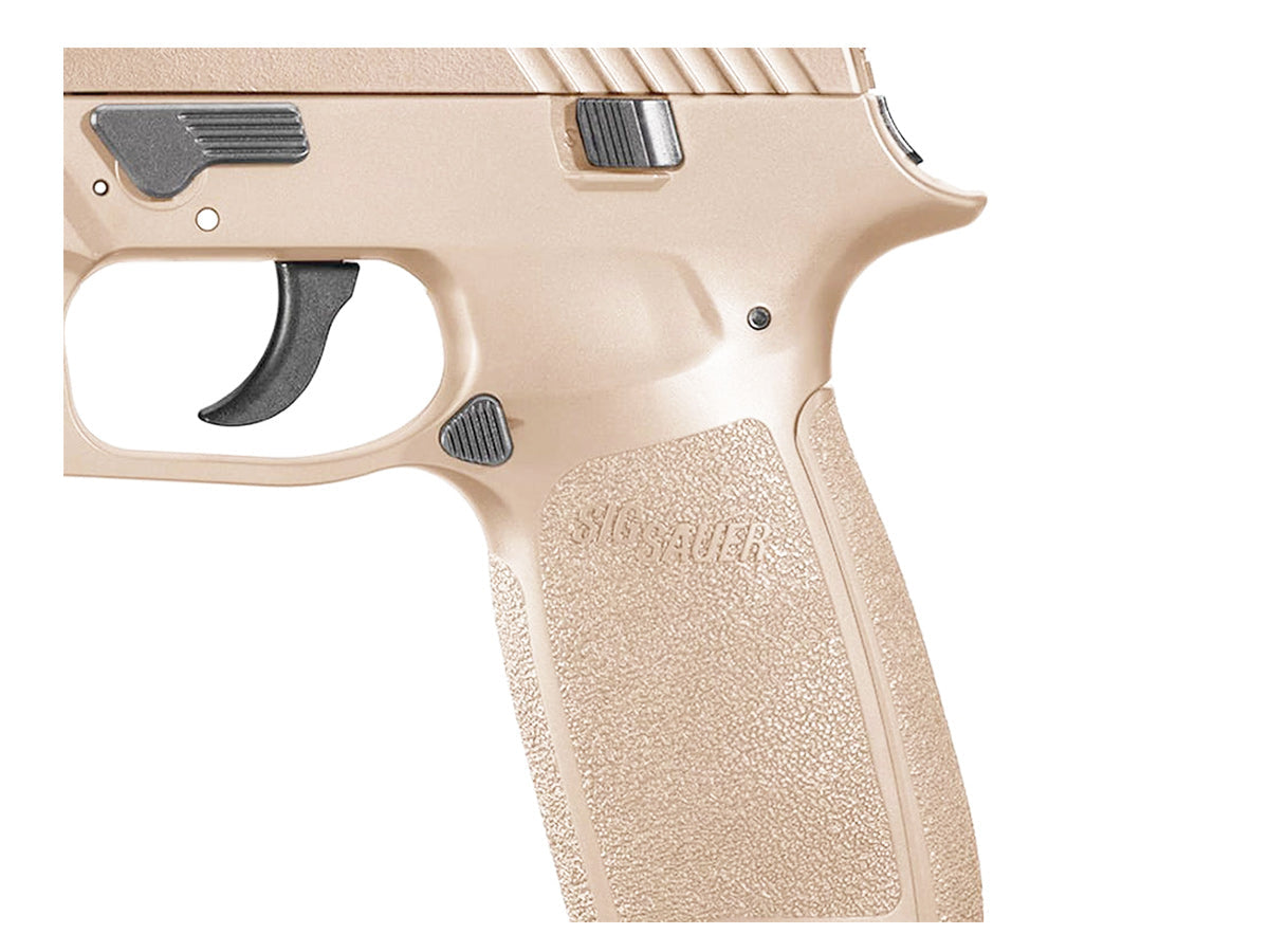Pistola Sig Sauer P320 de 4,5 mm con retroceso metálico FDE 2,8 J +2 cargadores