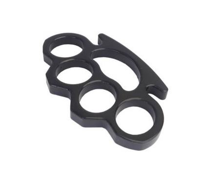 Poing américain Metal Noir 150gr avec étui ceinture nylon