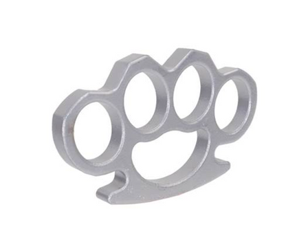 Poing américain Metal Gris 150gr avec étui ceinture nylon