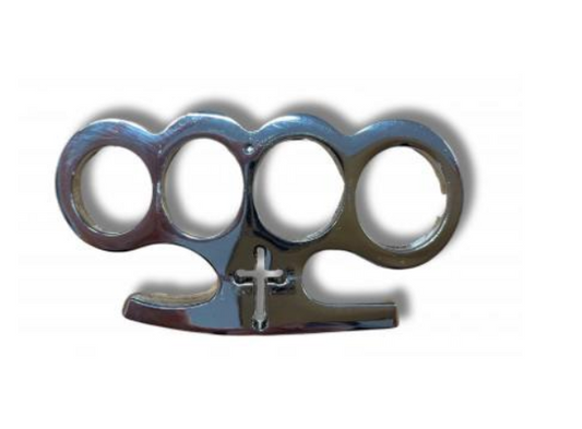 Poing Américain Croix Chrome