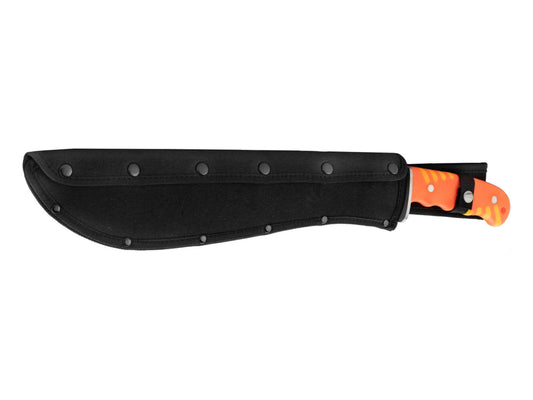 Machete 53cm mango naranja + funda de cordura