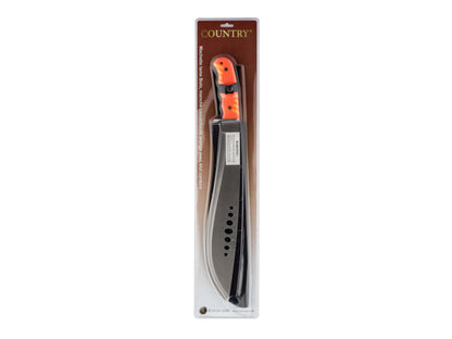 Machete 53cm mango naranja + funda de cordura