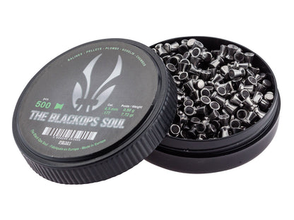 Perdigones planos BLACKOPS de 4,5 mm (0,177 pulgadas) (x500)