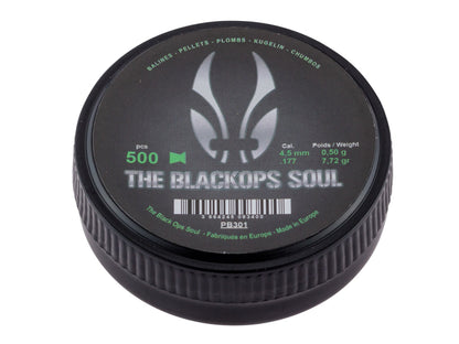 Perdigones planos BLACKOPS de 4,5 mm (0,177 pulgadas) (x500)