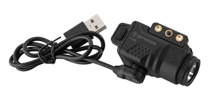 Linterna táctica Skywoods Hurricane de 480 lúmenes, IPX3, USB, magnética