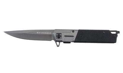 Navaja plegable Stinger Bora ST6 de 9,7 cm con clip y rompecristales