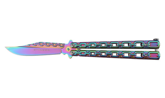 Navaja mariposa Garbi ST1 Stinger con hoja anodizada de 9,2 cm