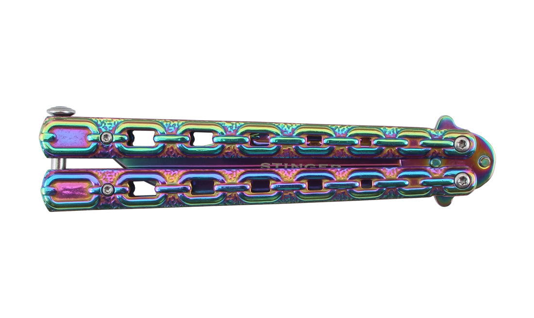 Navaja mariposa Garbi ST1 Stinger con hoja anodizada de 9,2 cm