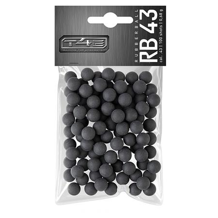 T4E RB 43 Pelota de goma dura Cal. 0,43 (x100)