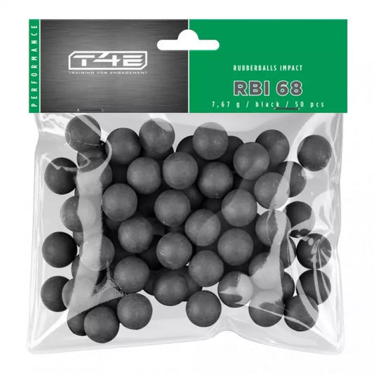 T4E RBI 68 Bolsa de 50 bolas Cal.68 Caucho Núcleo de acero